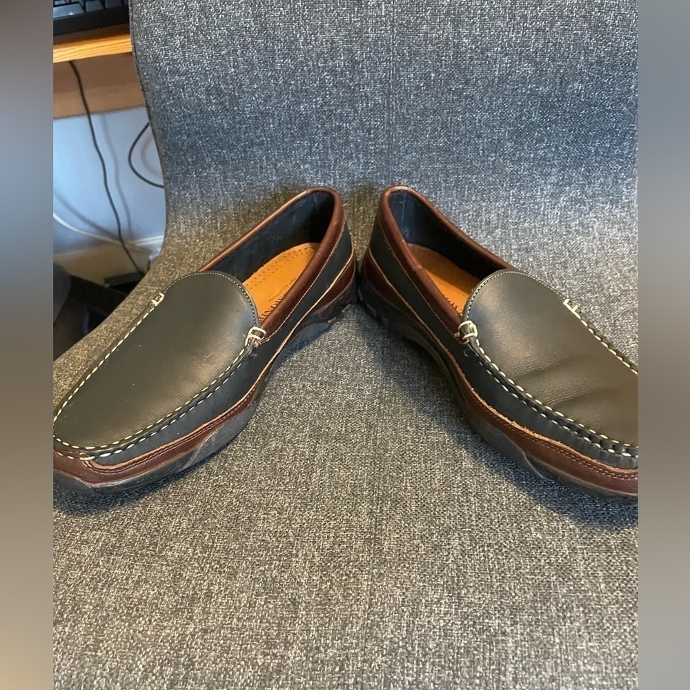Allen Edmonds Boulder Loafer Black/Brown 9.5 - Picture 9 of 12